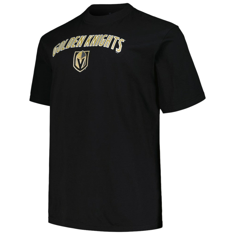 Vegas Golden Knights Profile Big & Tall Arch Over Logo T-Shirt - Black - NHL