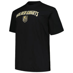 Vegas Golden Knights Profile Big & Tall Arch Over Logo T-Shirt - Black - NHL