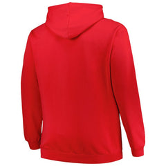 New Jersey Devils Profile Big & Tall Arch Over Logo Pullover Hoodie - Red - NHL