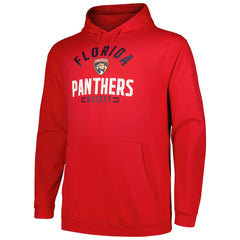 Florida Panthers Profile Big & Tall Arch Over Logo Pullover Hoodie - Red - NHL