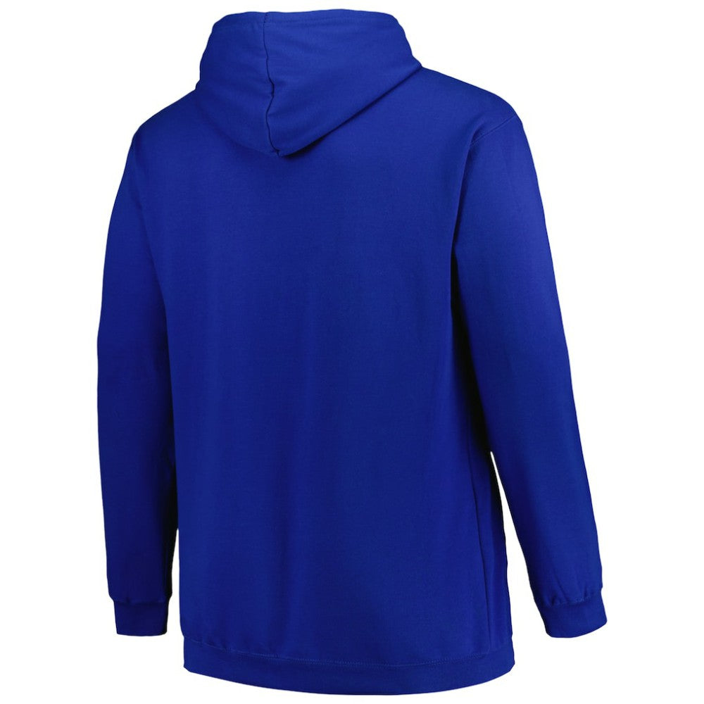 Tampa Bay Lightning Profile Big & Tall Arch Over Logo Pullover Hoodie - Blue - NHL