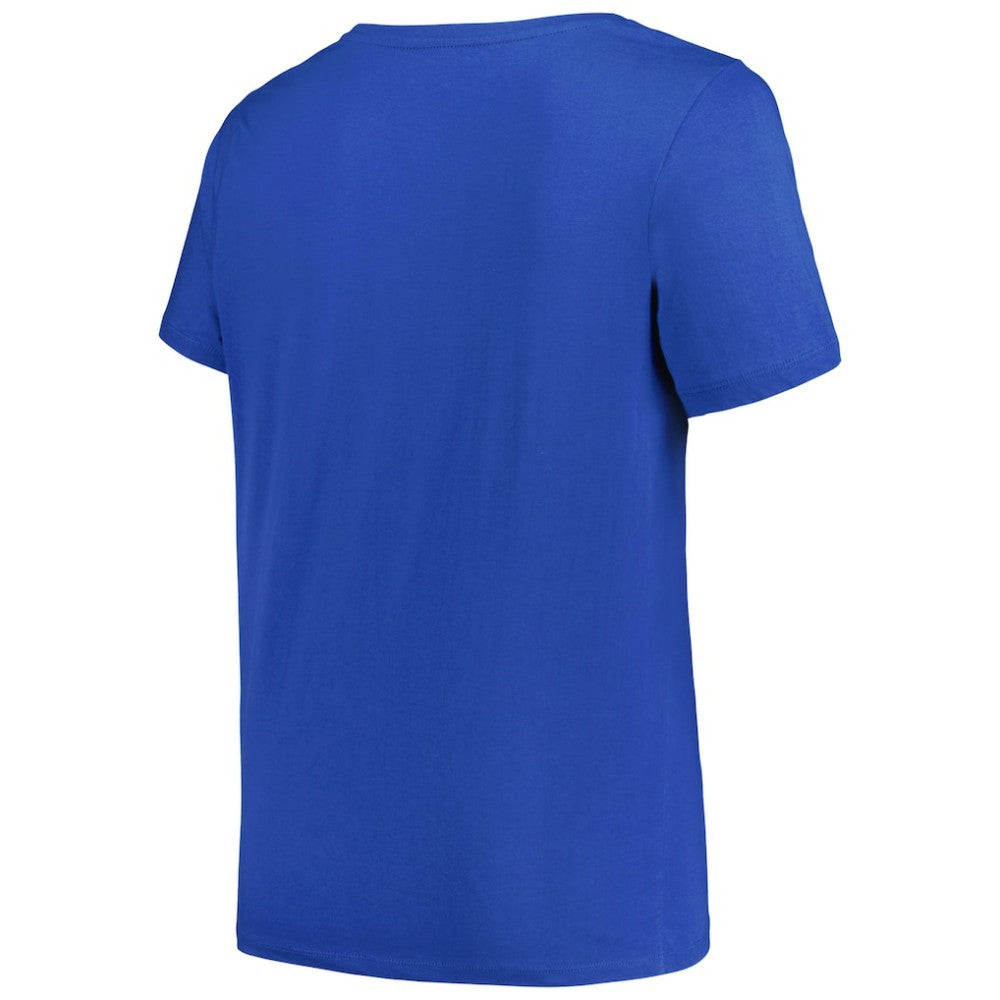 Tampa Bay Lightning Profile Women's Plus Size Arch Over Logo T-Shirt - Blue - NHL
