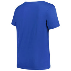 Tampa Bay Lightning Profile Women's Plus Size Arch Over Logo T-Shirt - Blue - NHL