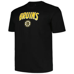 Boston Bruins Profile Big & Tall Arch Over Logo T-Shirt - Black - NHL