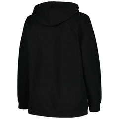 Boston Bruins Profile Women's Plus Size Arch Over Logo Pullover Hoodie - Black - NHL