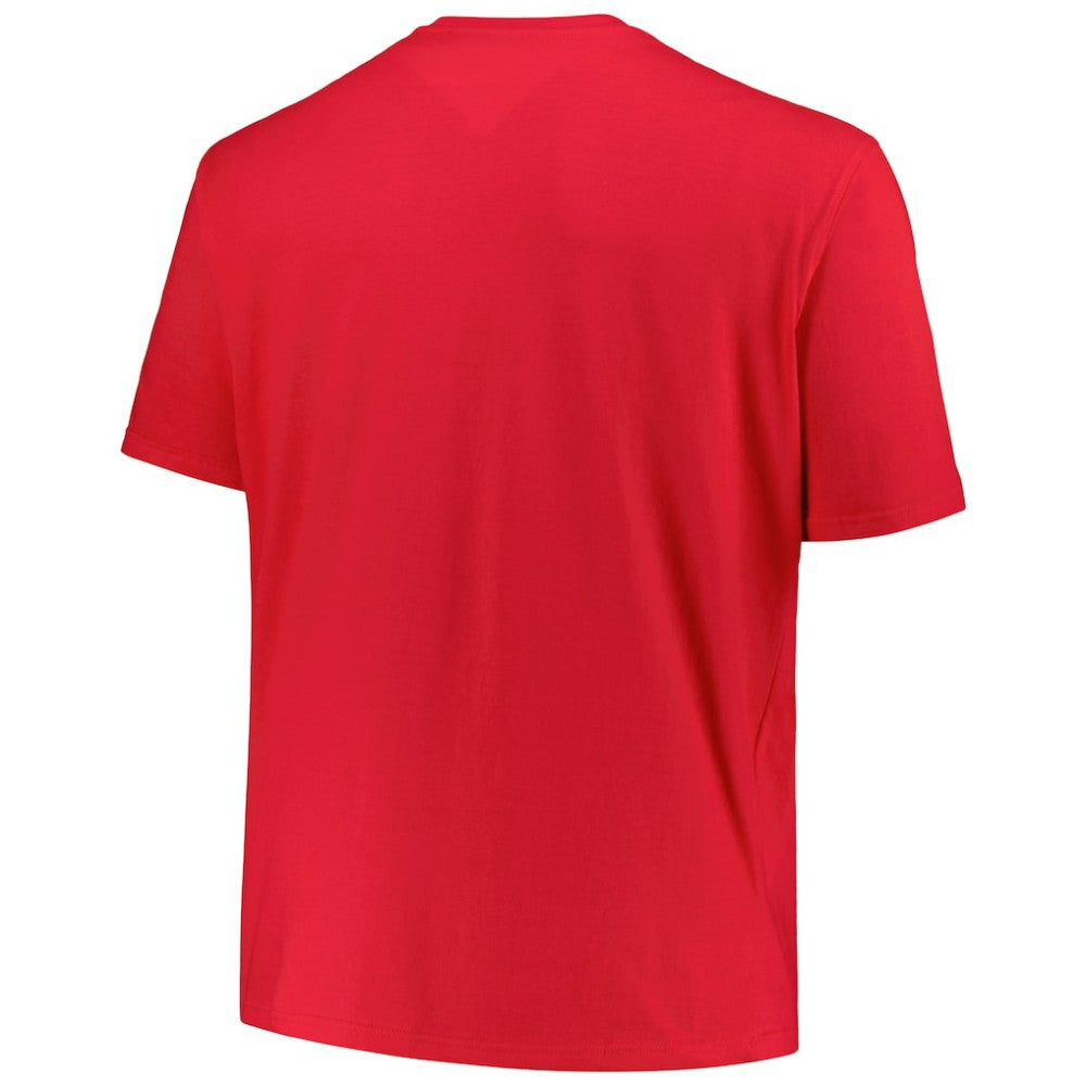 New Jersey Devils Profile Big & Tall Arch Over Logo T-Shirt - Red - NHL