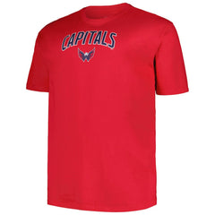 Washington Capitals Profile Big & Tall Arch Over Logo T-Shirt - Red - NHL