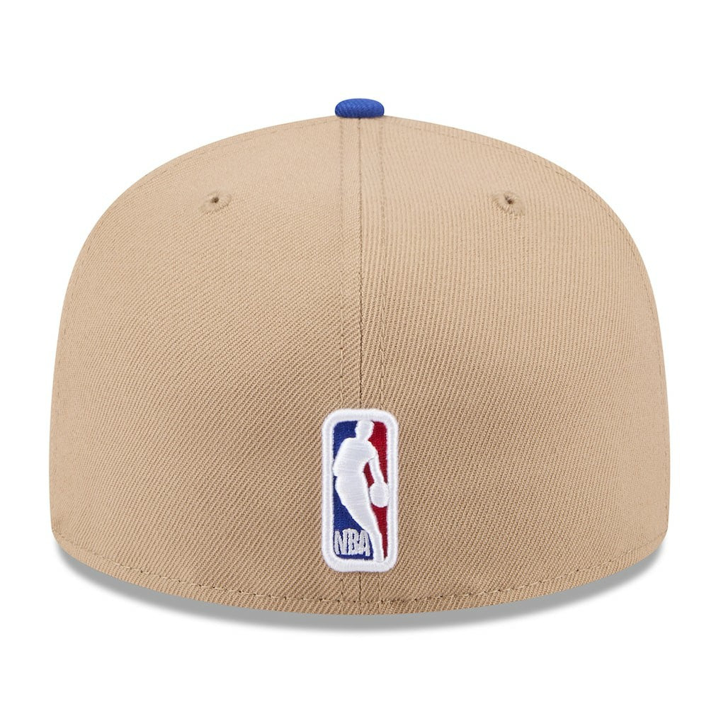 Golden State Warriors 2024 NBA Draft 59FIFTY Fitted Hat Tan/Royal - NBA