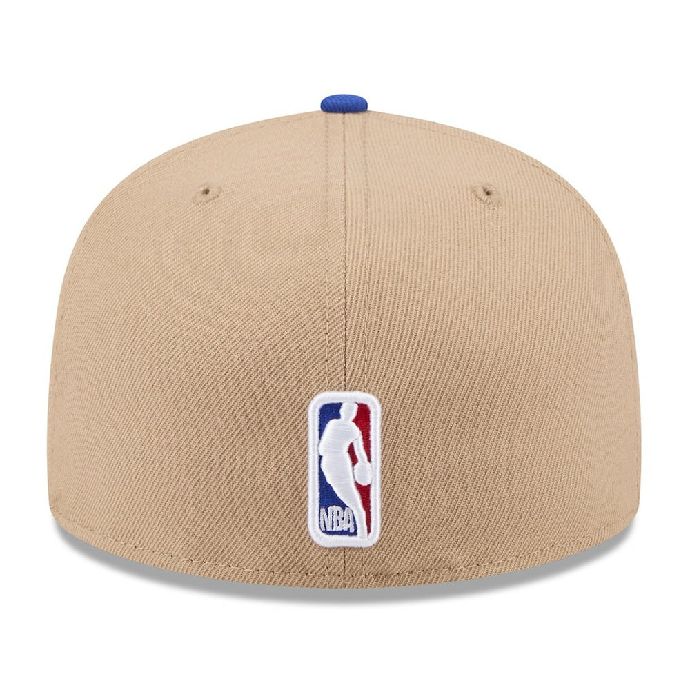 Golden State Warriors 2024 NBA Draft 59FIFTY Fitted Hat Tan/Royal - NBA