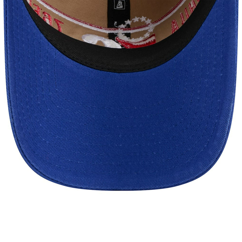 Philadelphia 76ers 2024 NBA Draft 9TWENTY Adjustable Hat Tan/Royal - NBA