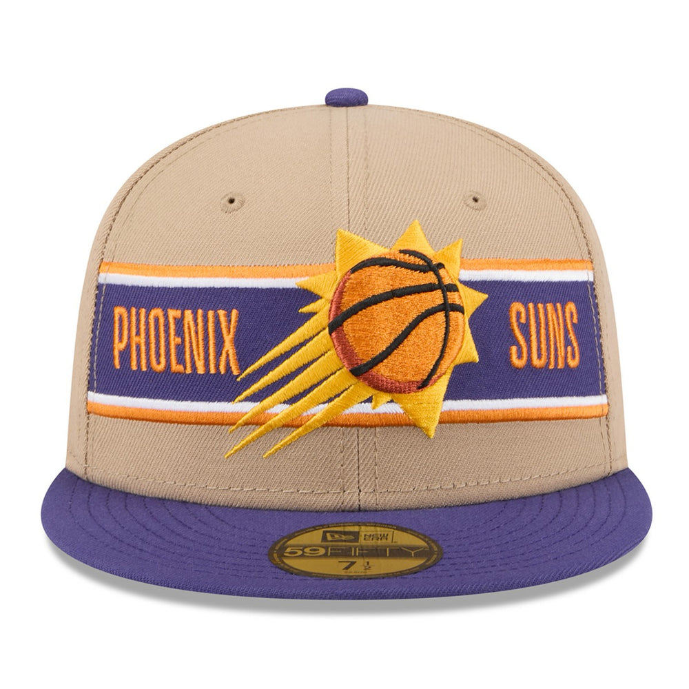 Phoenix Suns 2024 NBA Draft 59FIFTY Fitted Hat Tan/Purple - NBA