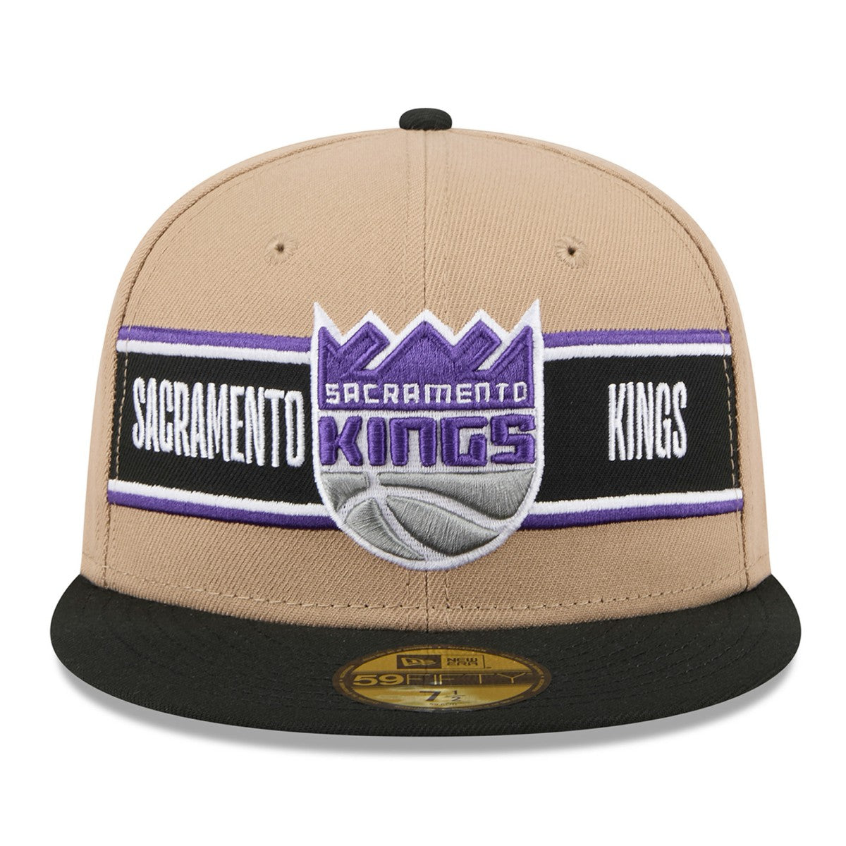 Sacramento Kings 2024 NBA Draft 59FIFTY Fitted Hat Tan/Black - NBA