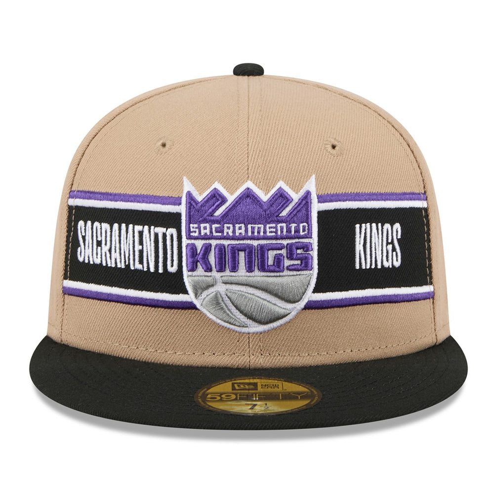 Sacramento Kings 2024 NBA Draft 59FIFTY Fitted Hat Tan/Black - NBA