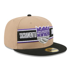 Sacramento Kings 2024 NBA Draft 59FIFTY Fitted Hat Tan/Black - NBA