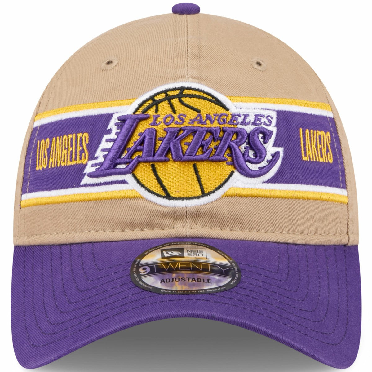 Los Angeles Lakers 2024 NBA Draft 9TWENTY Adjustable Hat Tan/Purple - NBA