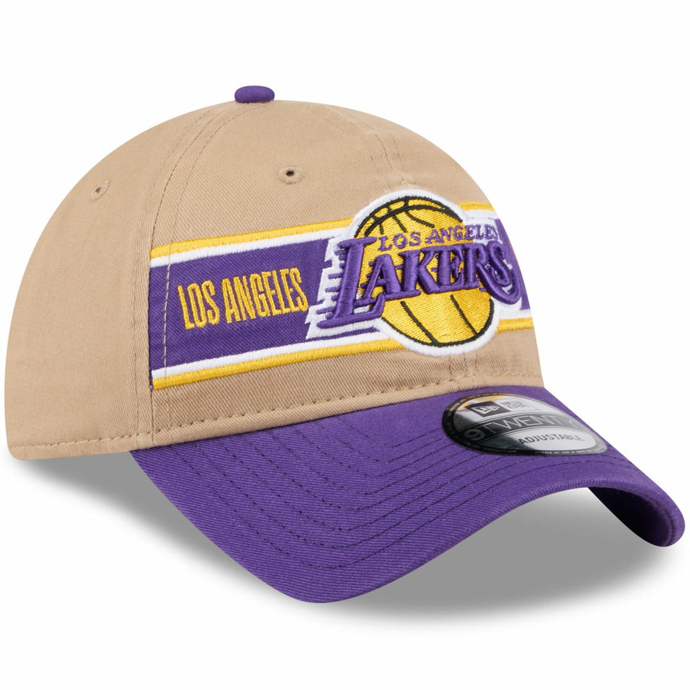 Los Angeles Lakers 2024 NBA Draft 9TWENTY Adjustable Hat Tan/Purple - NBA