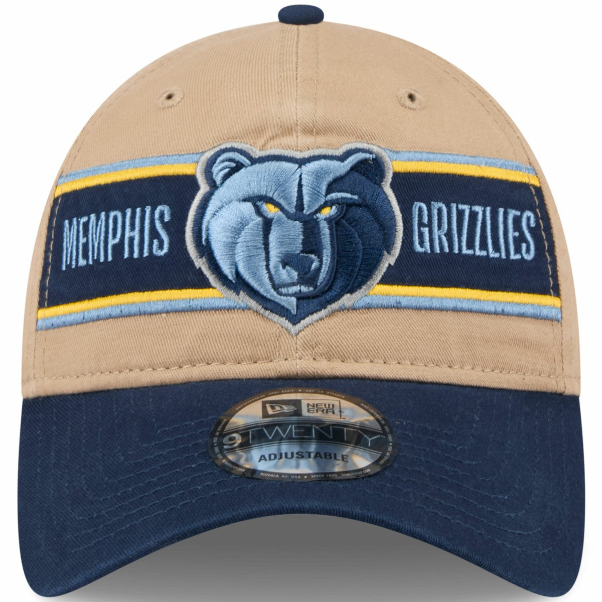 Memphis Grizzlies 2024 NBA Draft 9TWENTY Adjustable Hat Tan/Navy - NBA