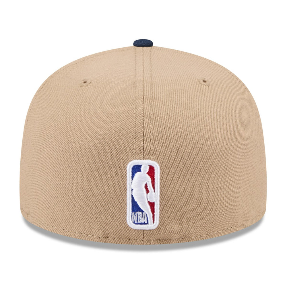 Memphis Grizzlies 2024 NBA Draft 59FIFTY Fitted Hat Tan/Navy - NBA