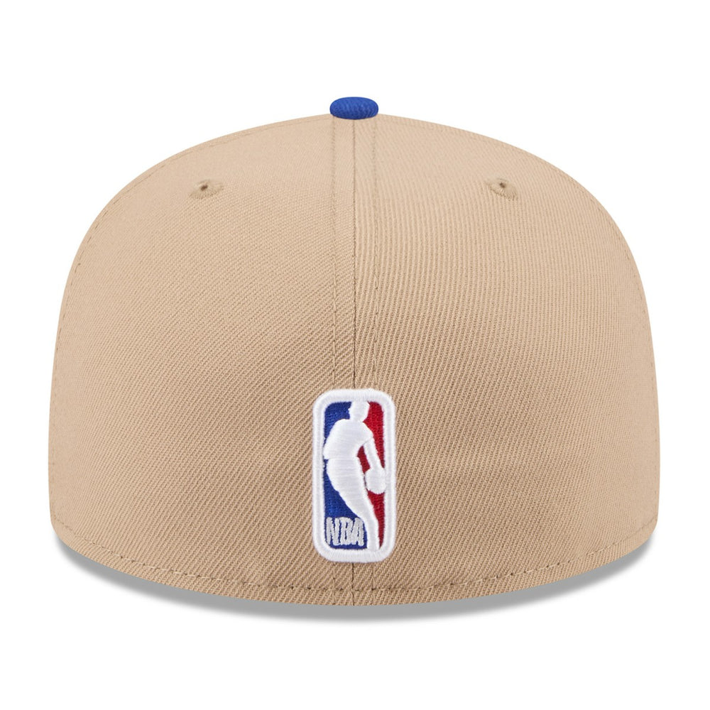 New York Knicks 2024 NBA Draft 59FIFTY Fitted Hat Tan/Blue - NBA