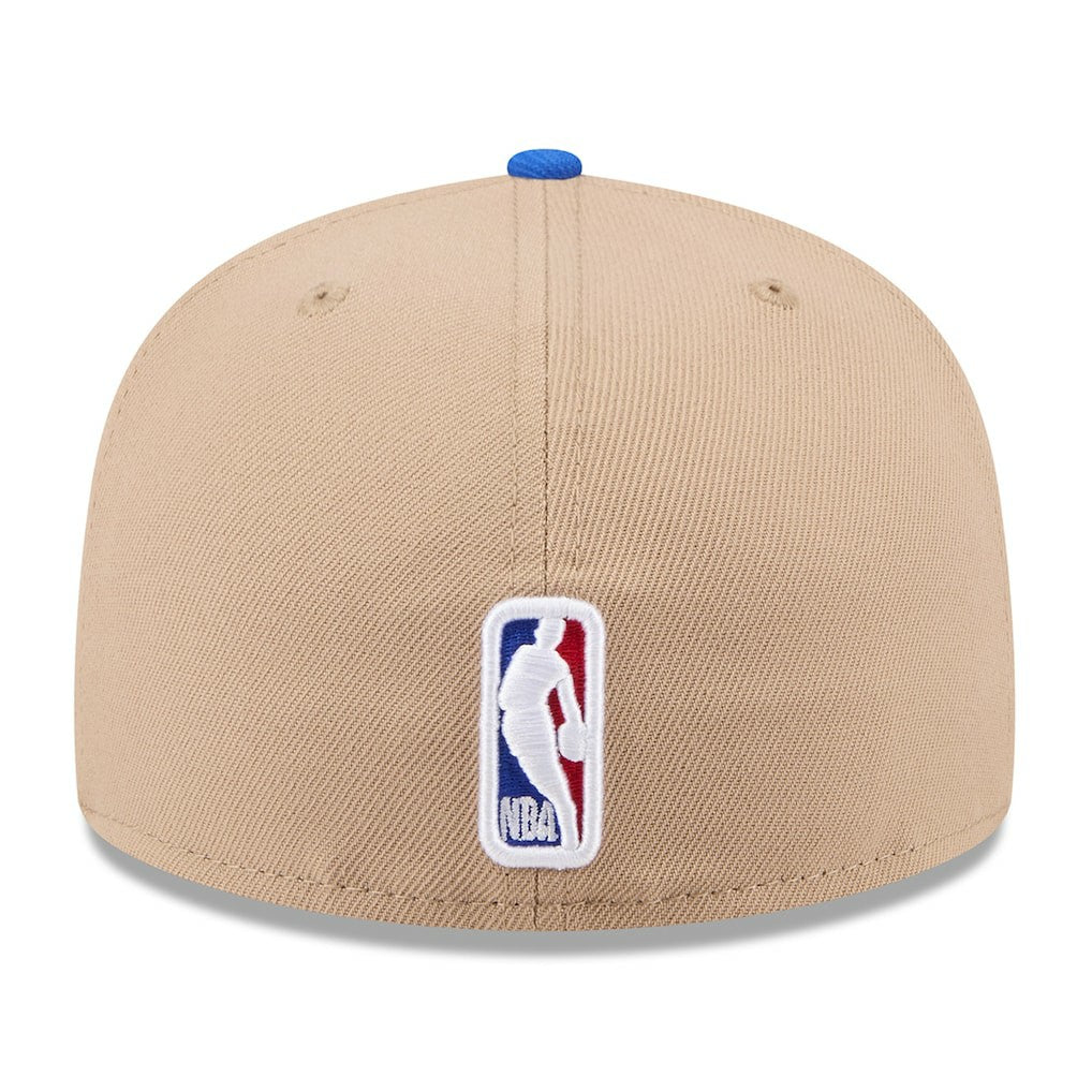 Dallas Mavericks 2024 NBA Draft 59FIFTY Fitted Hat Tan/Blue - NBA