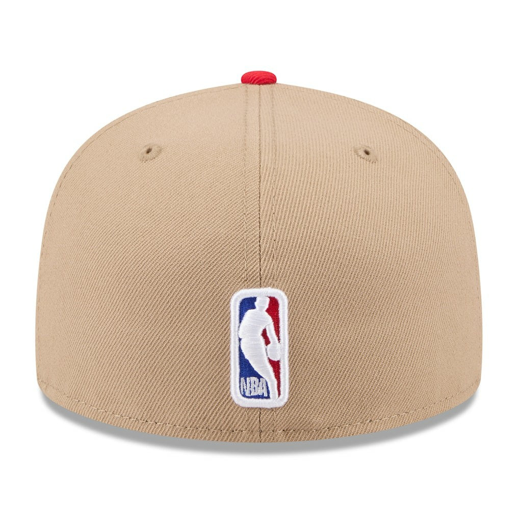 Chicago Bulls 2024 NBA Draft 59FIFTY Fitted Hat Tan/Red - NBA
