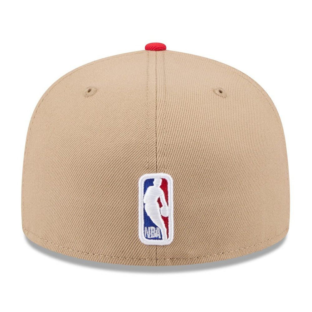 Chicago Bulls 2024 NBA Draft 59FIFTY Fitted Hat Tan/Red - NBA