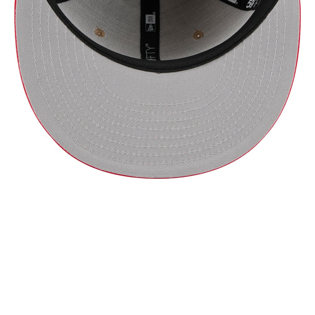 Chicago Bulls 2024 NBA Draft 59FIFTY Fitted Hat Tan/Red - NBA