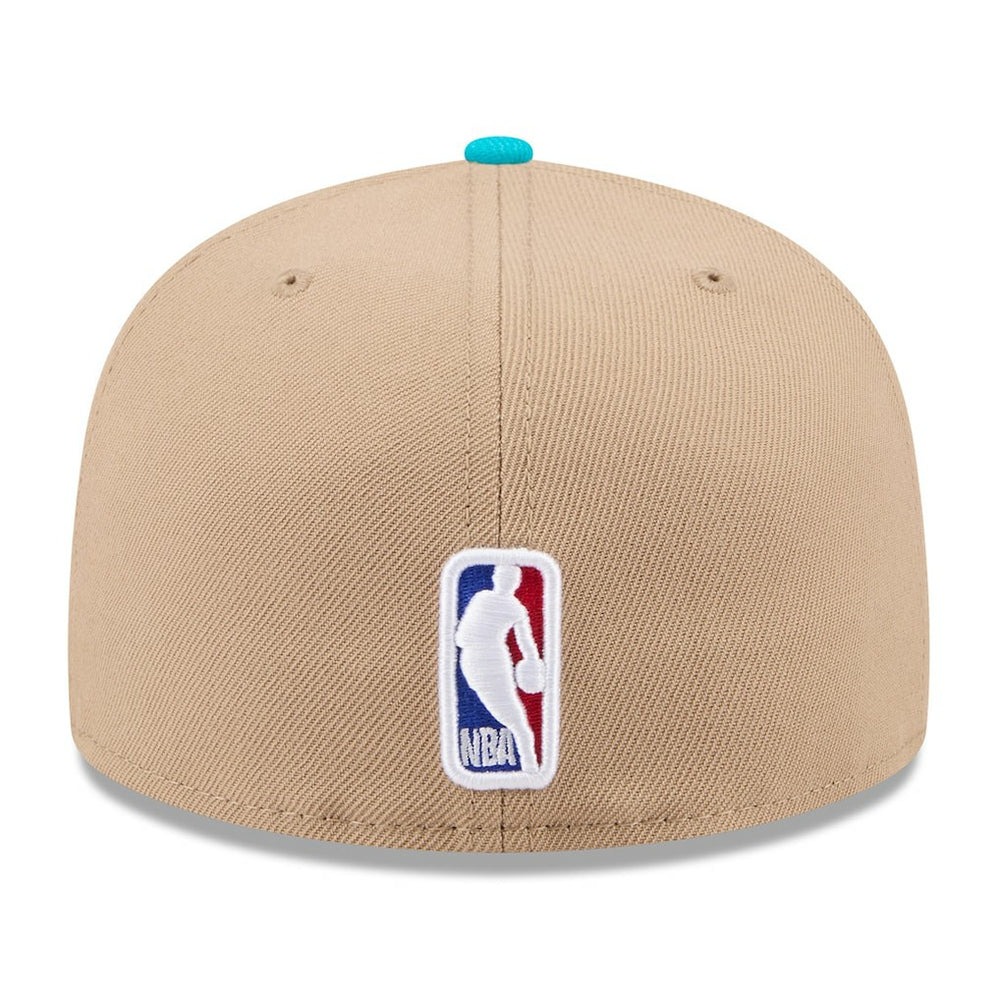 Charlotte Hornets 2024 NBA Draft 59FIFTY Fitted Hat Tan/Teal - NBA