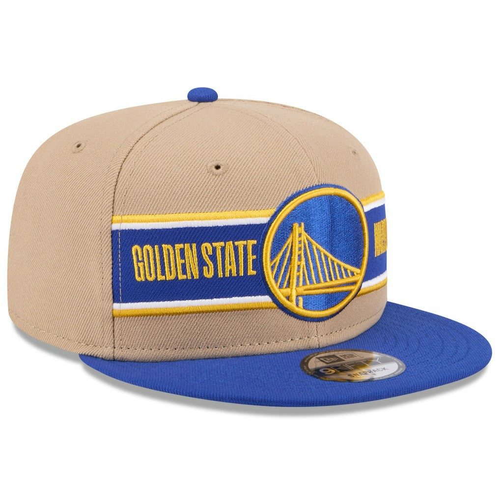 Golden State Warriors 2024 NBA Draft 9FIFTY Snapback Hat Tan/Royal - NBA