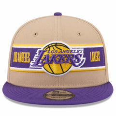 Los Angeles Lakers 2024 NBA Draft 9FIFTY Snapback Hat Tan/Purple - NBA