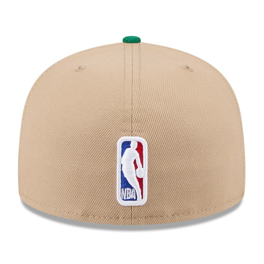 Boston Celtics 2024 NBA Draft 59FIFTY Fitted Hat Tan/Kelly Green - NBA