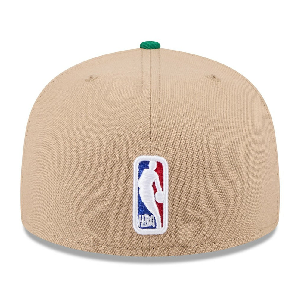 Boston Celtics 2024 NBA Draft 59FIFTY Fitted Hat Tan/Kelly Green - NBA