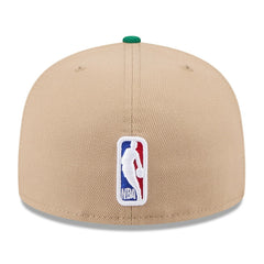 Boston Celtics 2024 NBA Draft 59FIFTY Fitted Hat Tan/Kelly Green - NBA