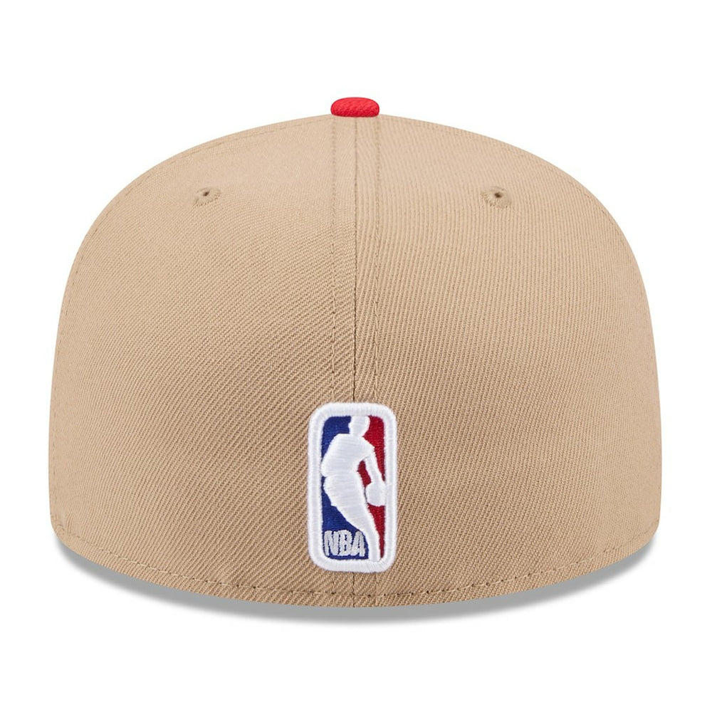 Atlanta Hawks 2024 NBA Draft 59FIFTY Fitted Hat Tan/Red - NBA