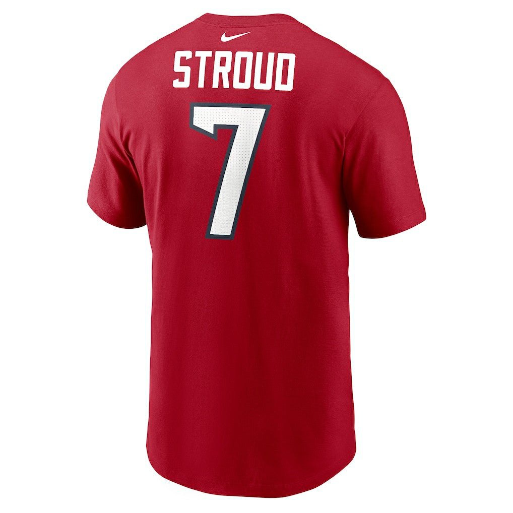 C.J. Stroud Houston Texans Player Name & Number T-Shirt Red | Nike for Sale
