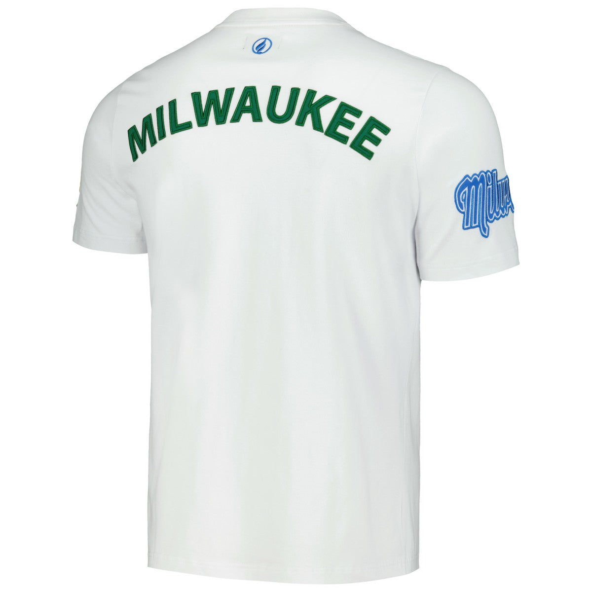 Milwaukee Bucks FISLL Unisex Heritage Crest T-Shirt White - NBA