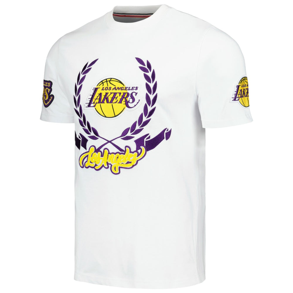 Los Angeles Lakers FISLL Unisex Heritage Crest T-Shirt White - NBA