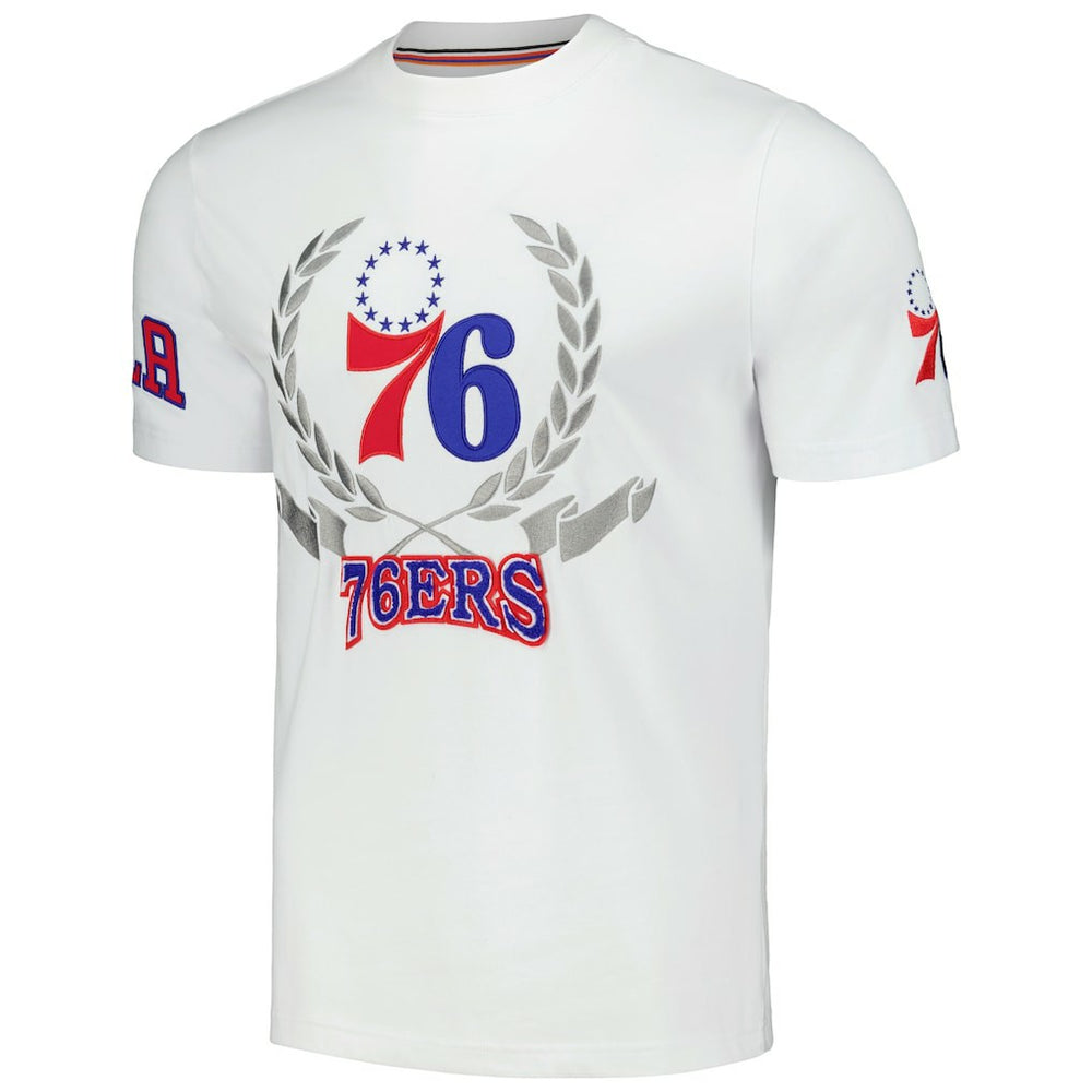 Philadelphia 76ers FISLL Unisex Heritage Crest T-Shirt White - NBA