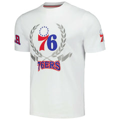 Philadelphia 76ers FISLL Unisex Heritage Crest T-Shirt White - NBA