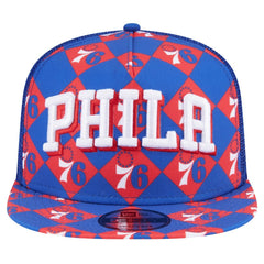 Philadelphia 76ers Seeing Diamonds A-Frame Trucker 9FIFTY Snapback Hat Royal - NBA