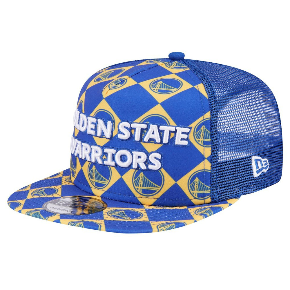 Golden State Warriors Seeing Diamonds A-Frame Trucker 9FIFTY Snapback Hat Royal - NBA