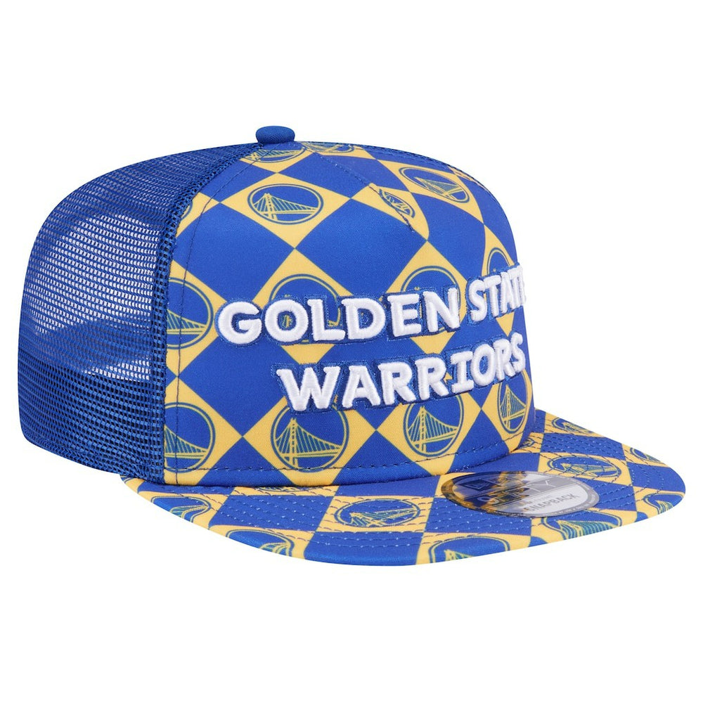 Golden State Warriors Seeing Diamonds A-Frame Trucker 9FIFTY Snapback Hat Royal - NBA