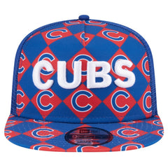 Chicago Cubs New Era Seeing Diamonds A-Frame Trucker 9FIFTY Snapback Hat - MLB