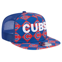Chicago Cubs New Era Seeing Diamonds A-Frame Trucker 9FIFTY Snapback Hat - MLB