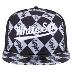 Chicago White Sox New Era Seeing Diamonds A-Frame Trucker 9FIFTY Snapback Hat - MLB