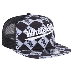 Chicago White Sox New Era Seeing Diamonds A-Frame Trucker 9FIFTY Snapback Hat - MLB