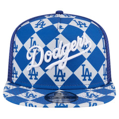 Los Angeles Dodgers New Era Seeing Diamonds A-Frame Trucker 9FIFTY Snapback Hat - MLB