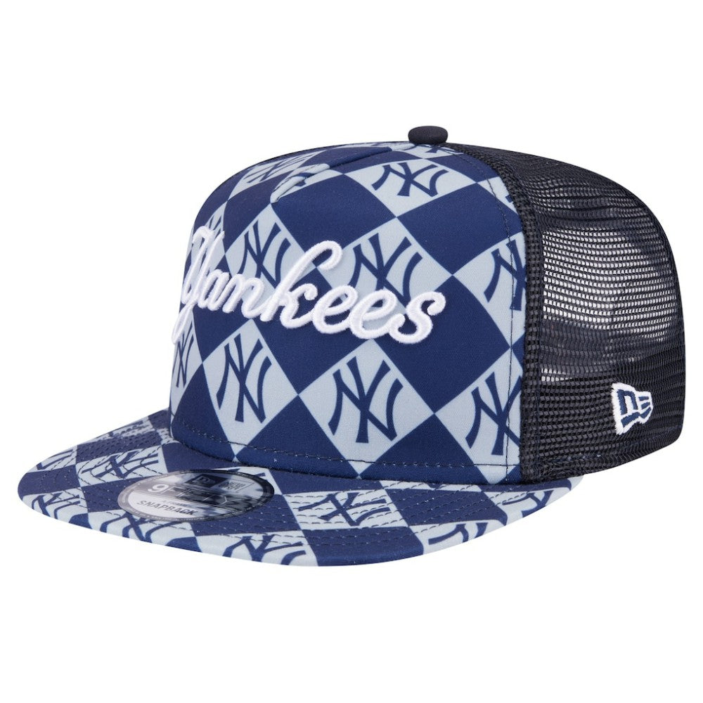 New York Yankees New Era Seeing Diamonds A-Frame Trucker 9FIFTY Snapback Hat - MLB
