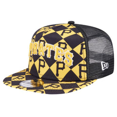 Pittsburgh Pirates New Era Seeing Diamonds A-Frame Trucker 9FIFTY Snapback Hat - MLB