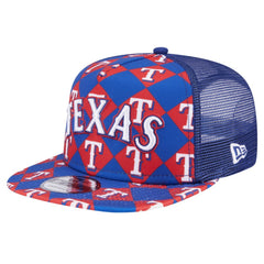 Texas Rangers New Era Seeing Diamonds A-Frame Trucker 9FIFTY Snapback Hat - MLB